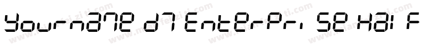 Yourname D7 Enterprise Half字体转换